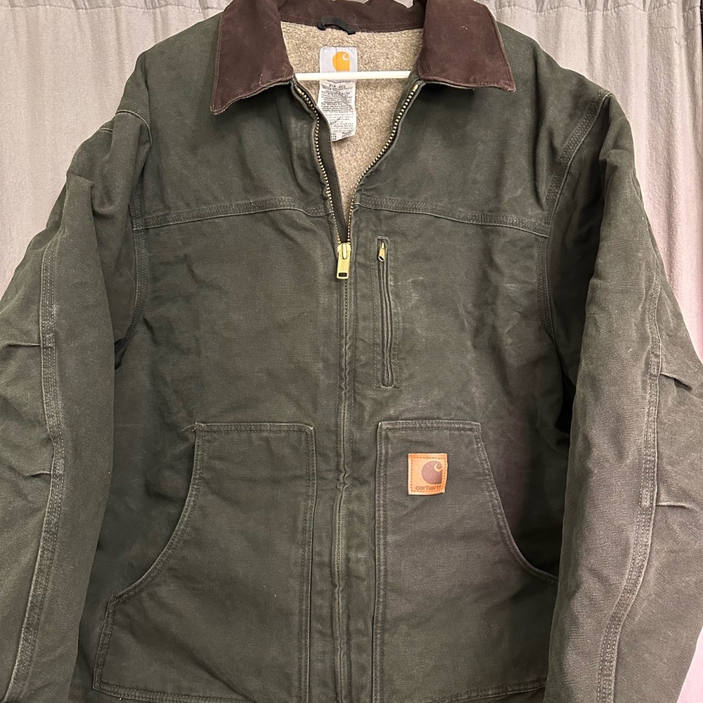 Men's 2XL Carhartt Sherpa lined coat like new